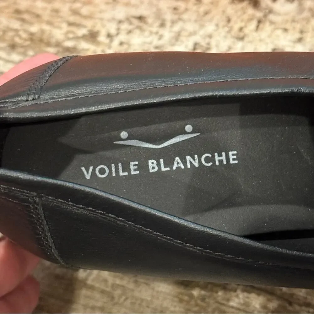 Voile Blanche Carine Nappa Loafers Black Shoes Women Size 40 Luxury Designer NIB - Picture 7 of 14